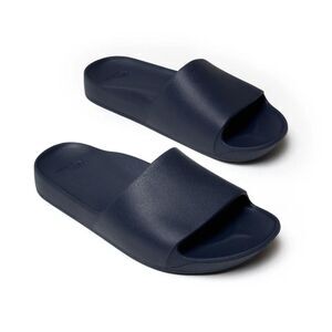 NEW NWT Archies Navy Blue Arch Support Slides Sandals Size US Mens 15 Womens 16